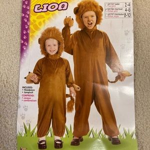 Kids Lion Costume - Size Small 4-6